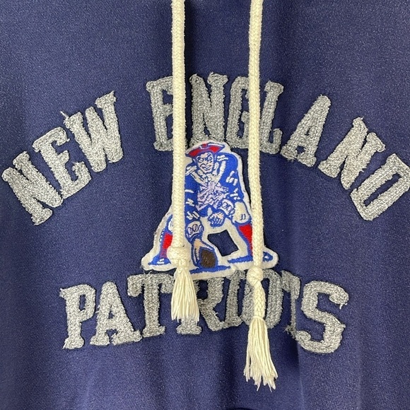 New England Patriots Reebok Sweatshirt Navy Blue Size Medium - Picture 3 of 10